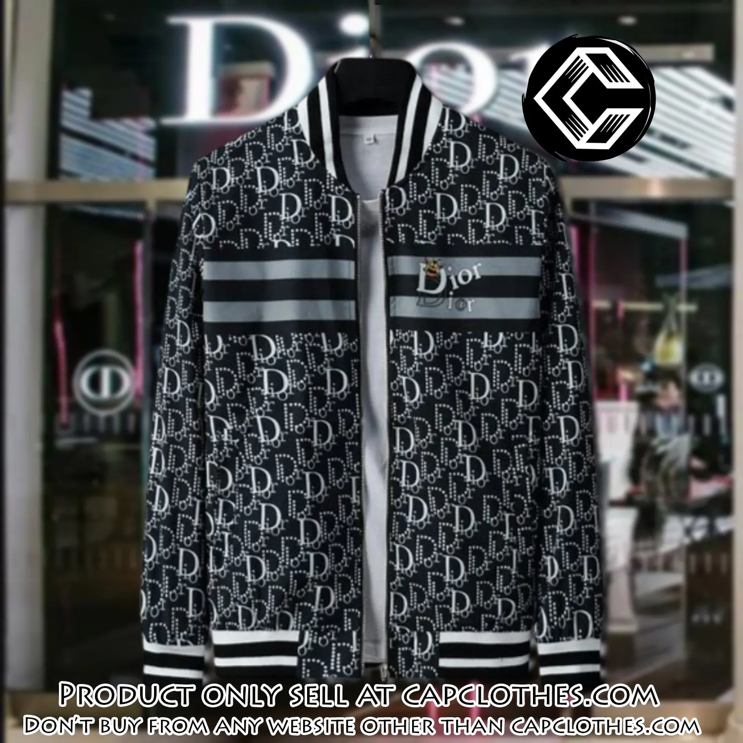 Dior luxury brand varsity zipper jacket vst1031 cc1515657